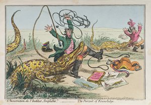 &39;L&39;Insurrection de l&39;Institut Amphibie&39; या ज्ञान का पीछा, 1799 में हन्ना हम्फ्री द्वारा प्रकाशित